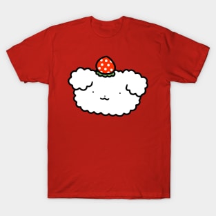 Strawberry Fluffy Dog Face T-Shirt